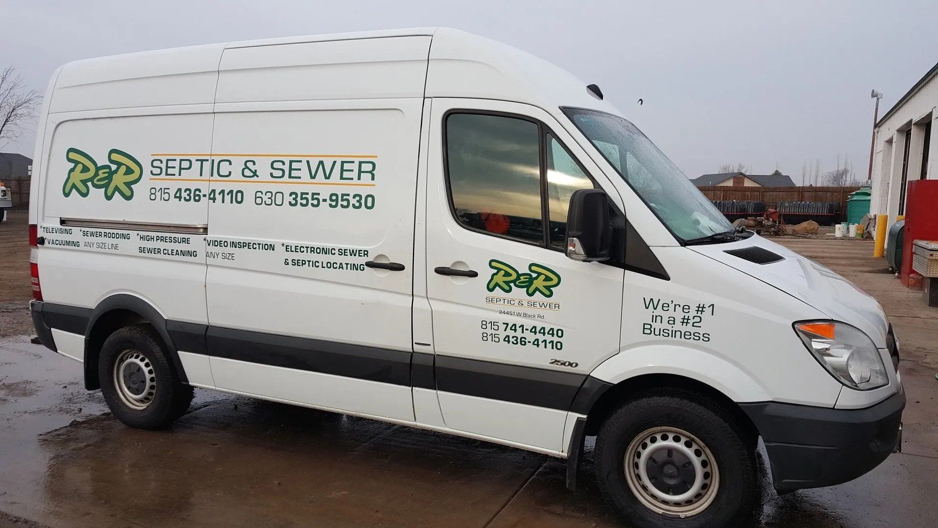 White van with 