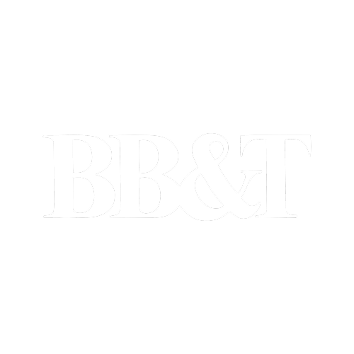 Faint white “BBS&T” logo centered on a white background