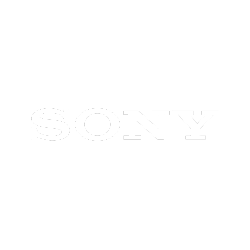 Faint white Sony logo centered on a white background