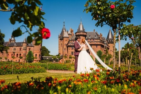 Bruidspaar kasteel de Haar