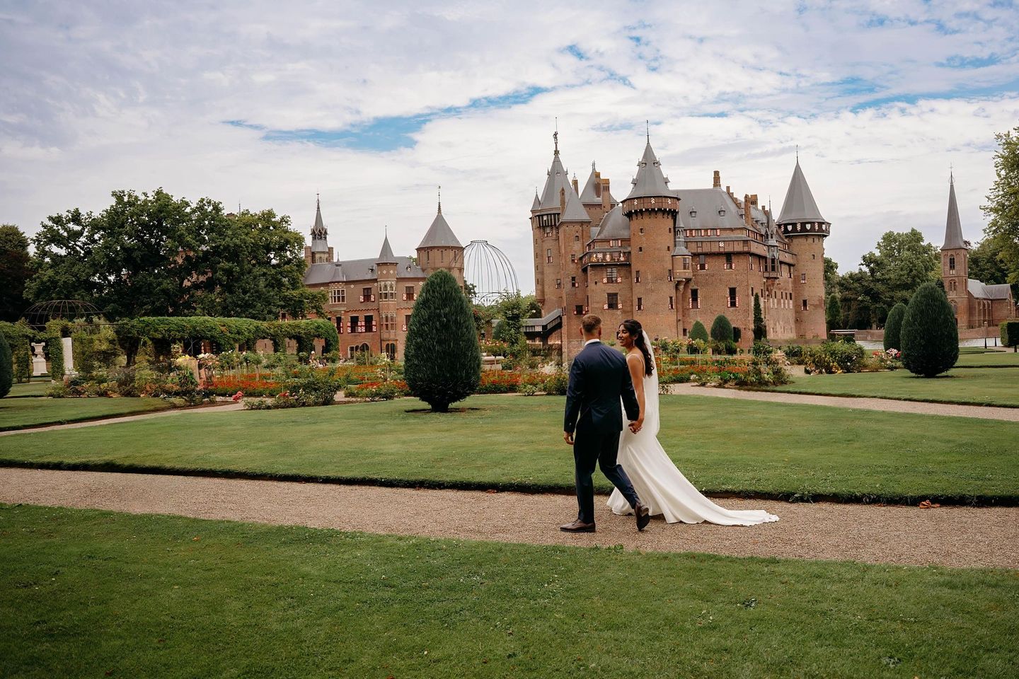 bruiloft Kasteel de Haar, review bruidspaar