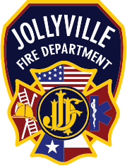 A logo for the Jollyville fire department