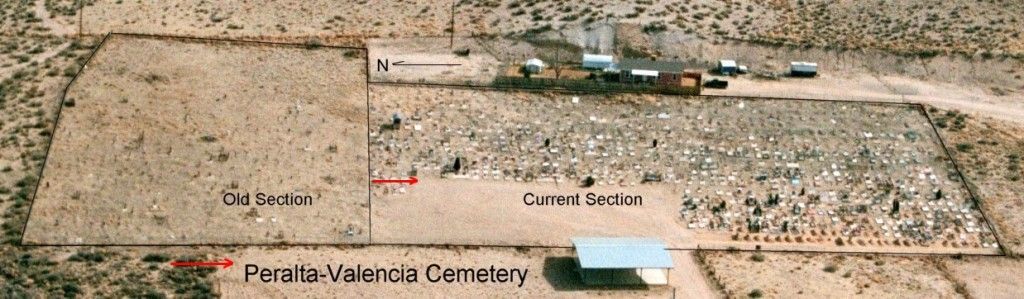 An Aerial View of the Peralta-Valencia Cemetery As Seen From The West An Aerial View of the Peralta-Valencia Cemetery As Seen From The West