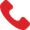 Red telephone handset.