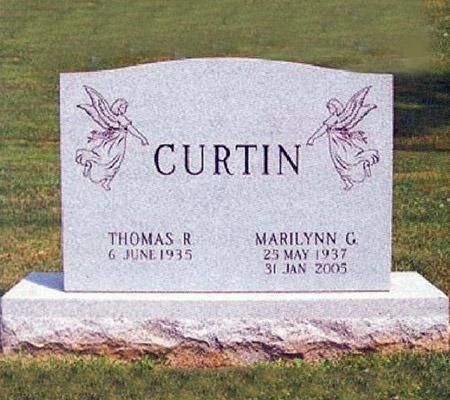 Gray tombstone with