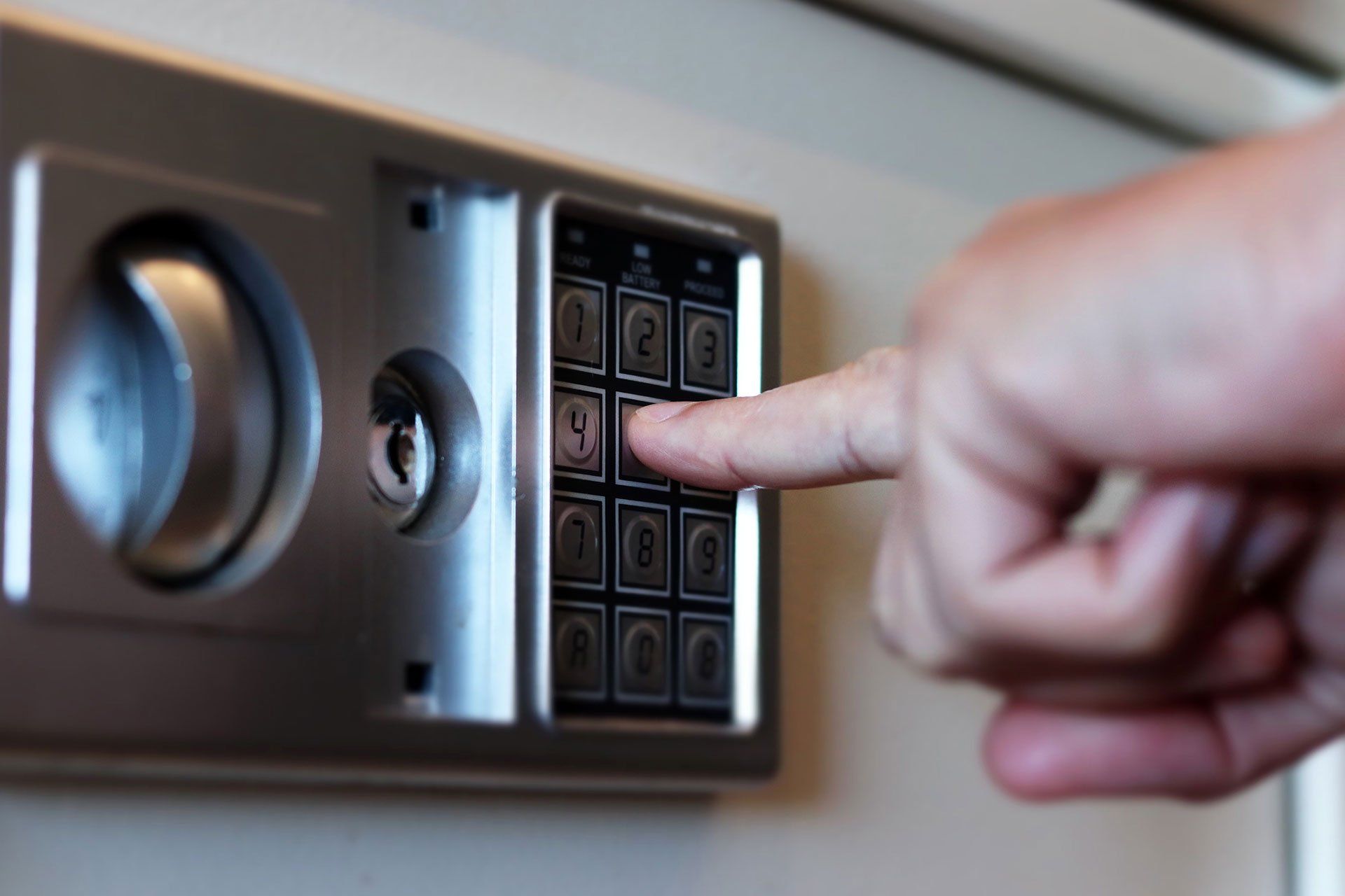 A home safe in use in the San Antonio Area