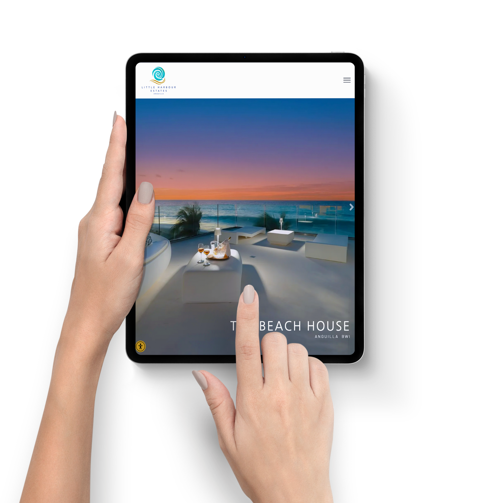 Little Harbour Estates Anguilla website by ENVISIONWORKS