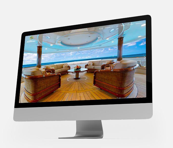 M/Y Katharine website design by ENVISIONWORKS Digital Marketing Firm, Miami