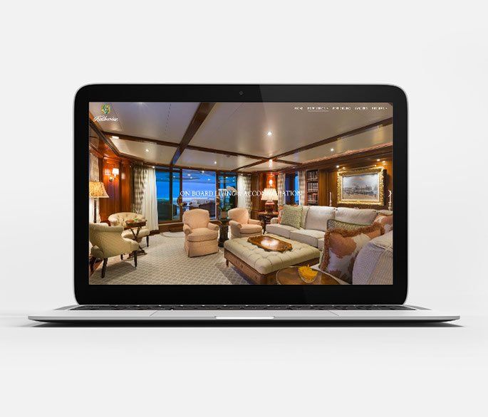 M/Y Katharine website design by ENVISIONWORKS Digital Marketing Firm, Miami