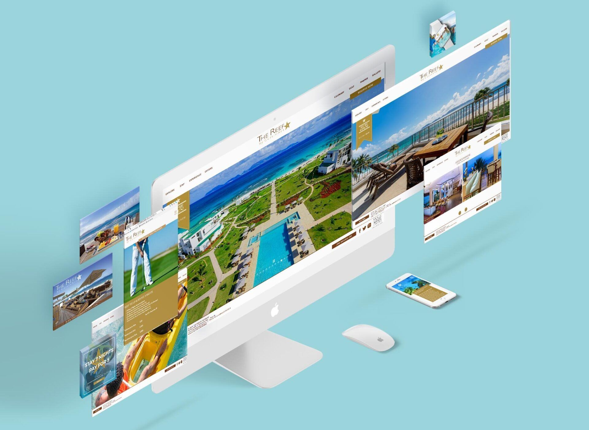 The Reef by CuisinArt website designed by ENVISIONWORKS Digital Marketing Agency, Miami, FL
