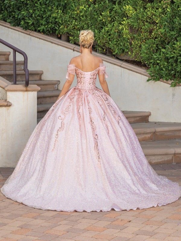 Sparkling Tulle Overlay Quinceanera Dress