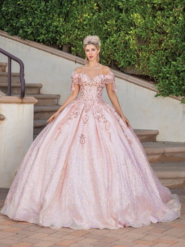 Sparkling Tulle Overlay Quinceanera Dress