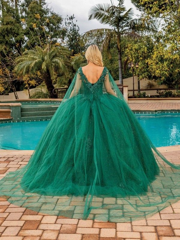 Stunning V-Neck Ball Gown