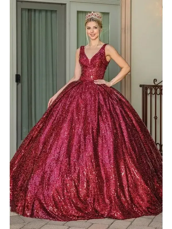 Sleeveless Bodice Quinceanera Dress