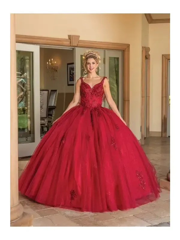 Stunning V-Neck Ball Gown