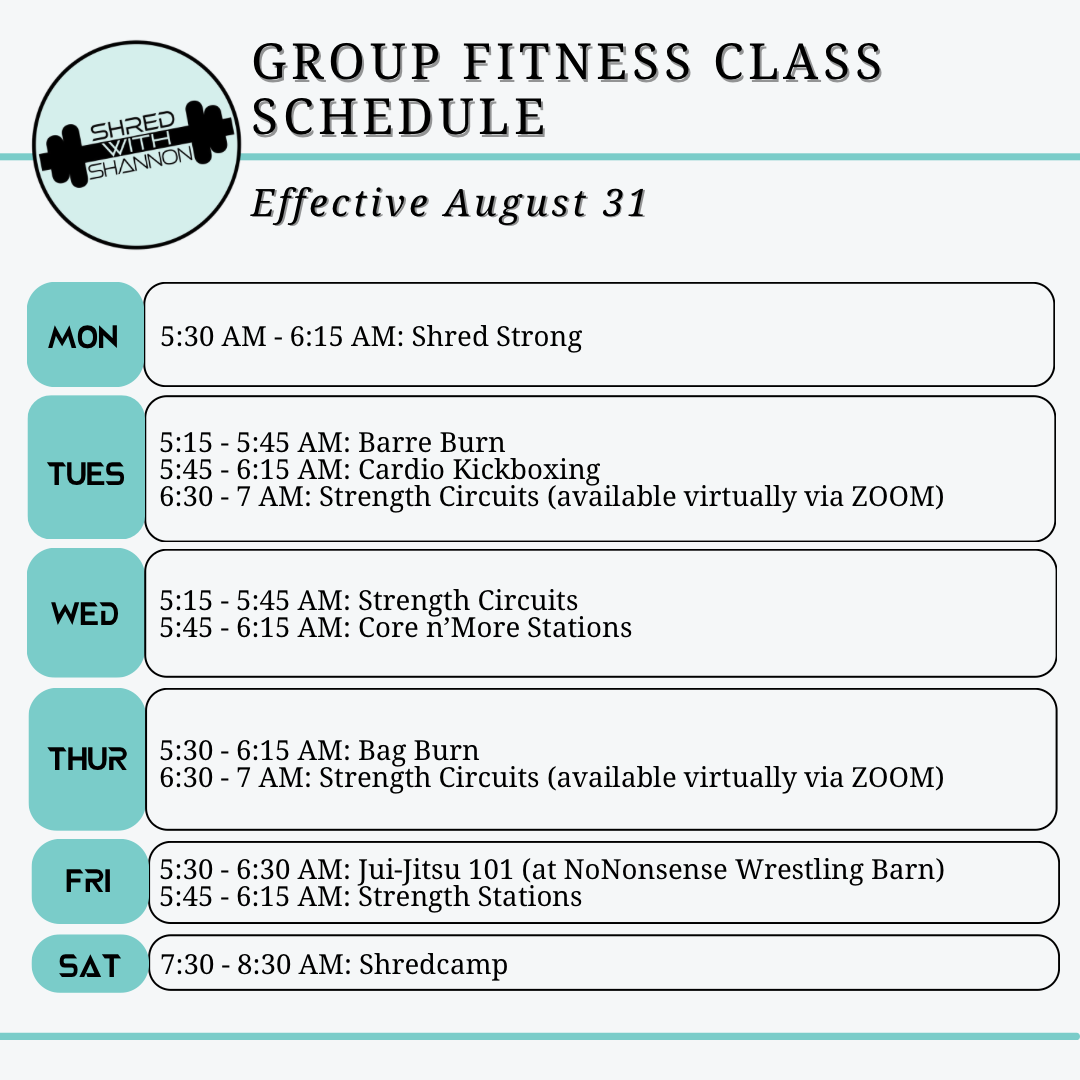 SWS class schedule