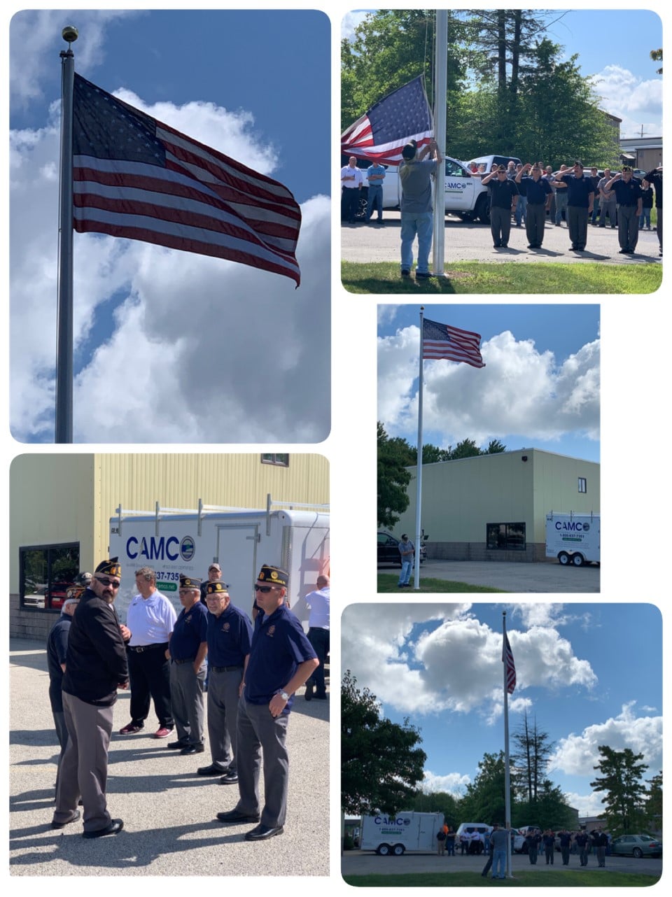 ARM CAMCO erected a flagpole to showcase American worker pride!