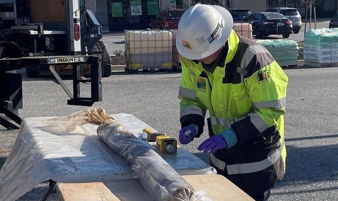 Soil samples being tested on site | ARM Group Natural Gas Regulatory & Environmental Compliance