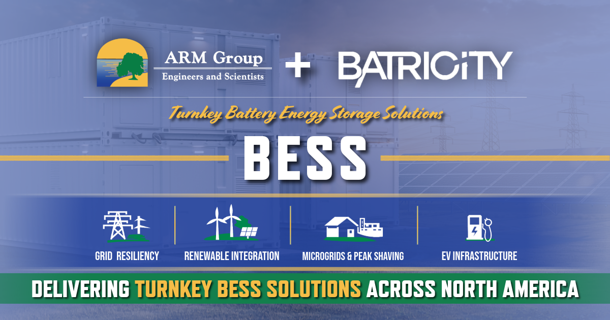 ARM Group & Batricity Partner on Battery Energy Storage Solutions (BESS)