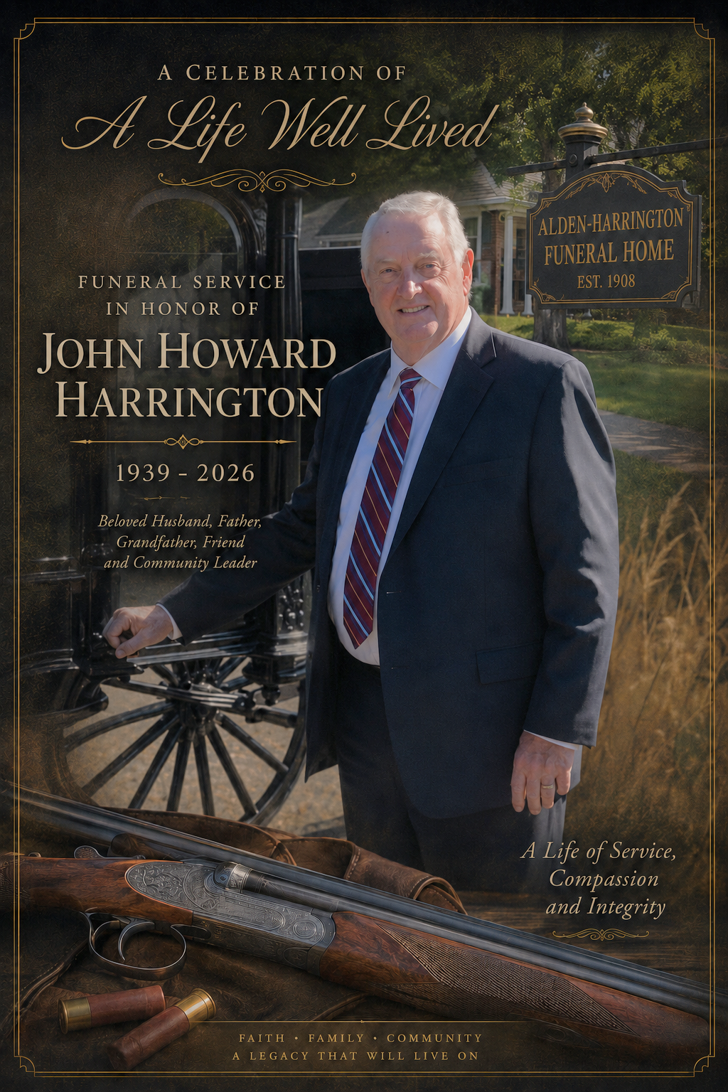 funeral director john harrington