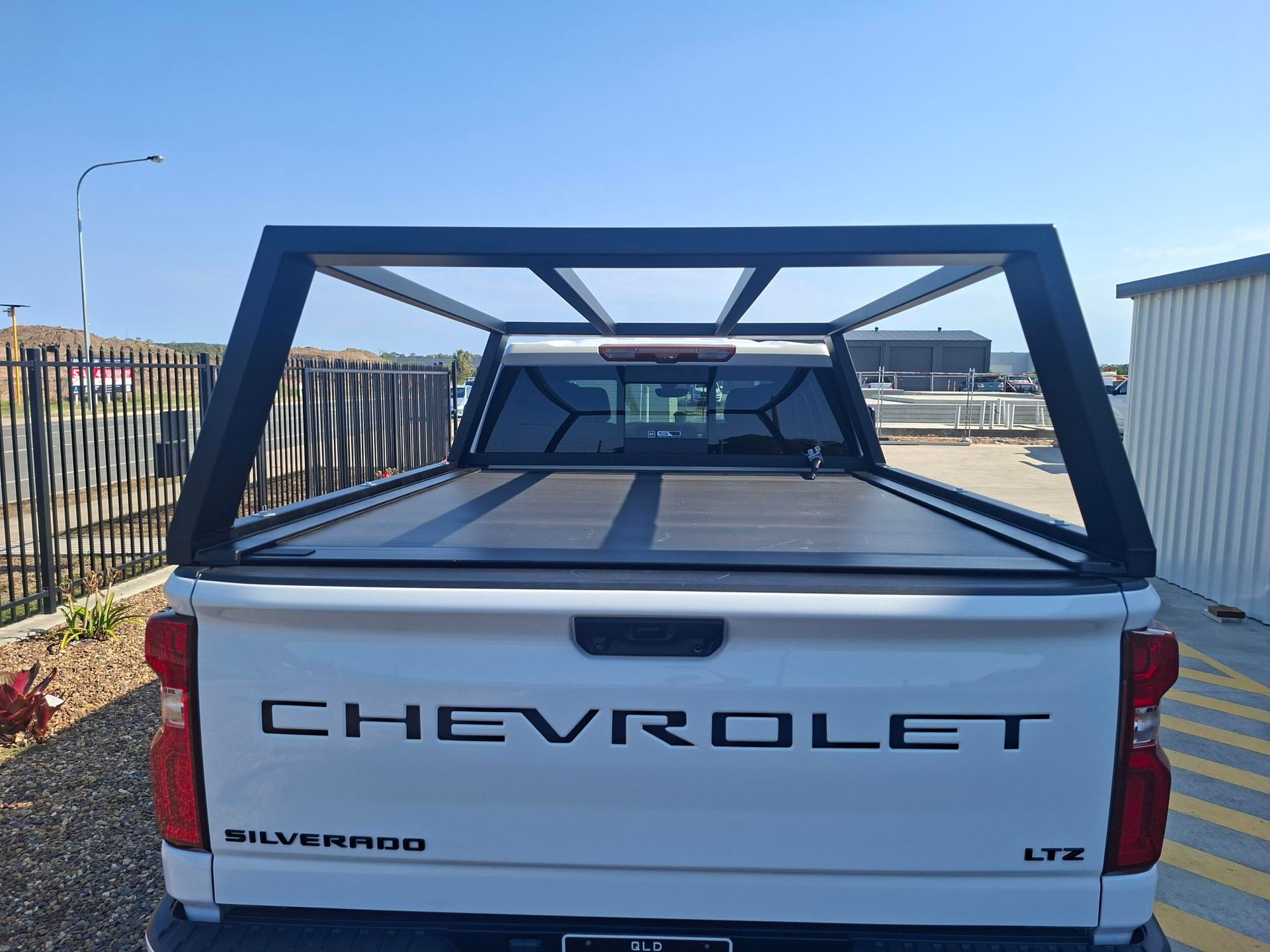 White Chevrolet Silverado Truck — Litzow’s Welding & Fabrication in Dundowran, QLD