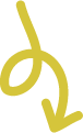 A yellow arrow pointing down on a white background.
