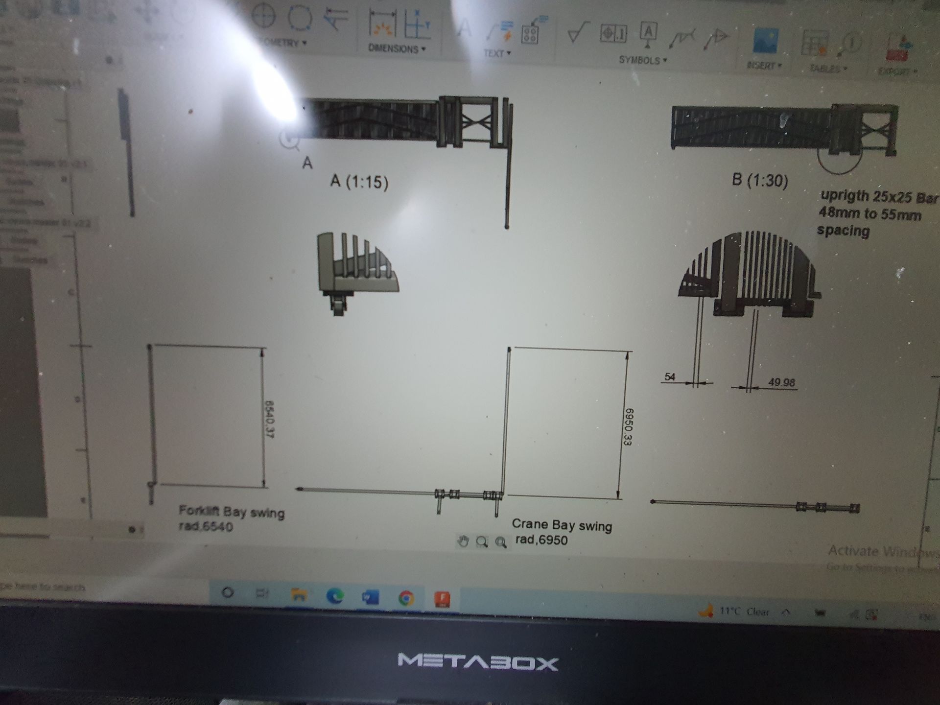 Aluminium balustrade
