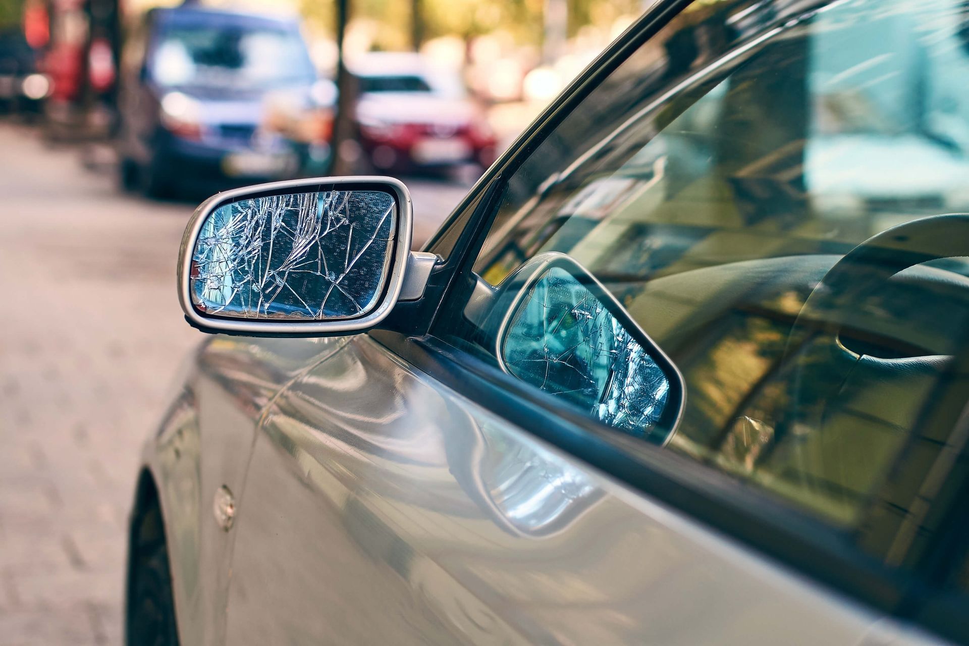 Broken Side Mirror