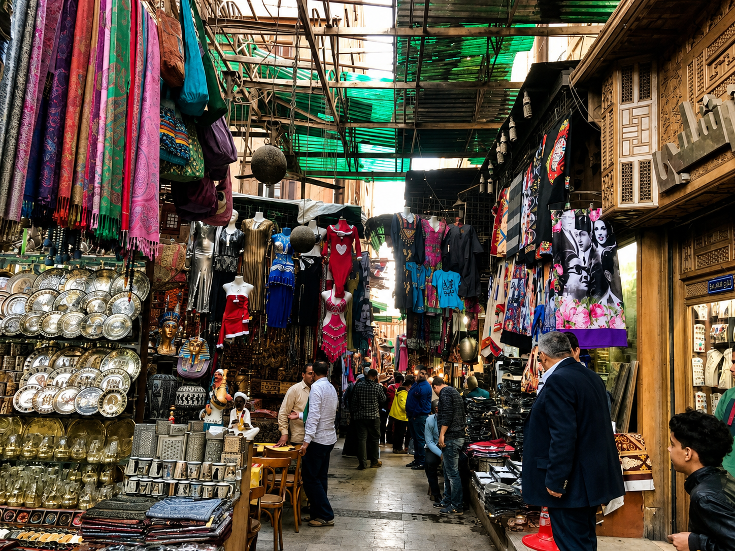 Khan El Khalili Bazaar in Cairo, Egypt