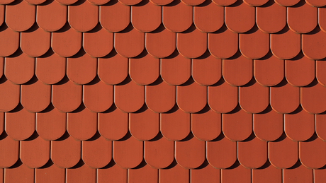 Red terracotta roof tiles in a recurring pattern.