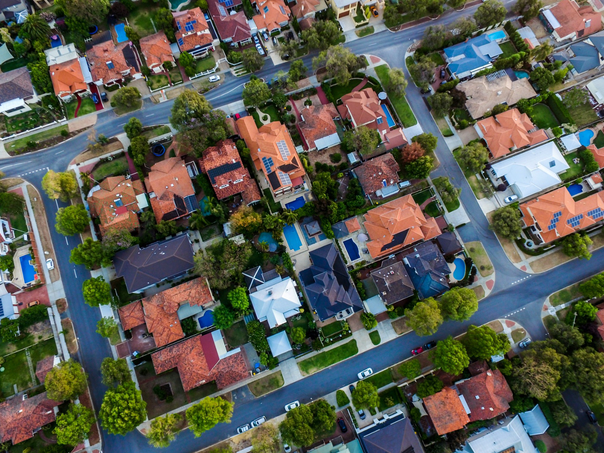 A Birds Eye View of a Suburban Area — Brightside Buyers Agency in The Hills Shire, NSW