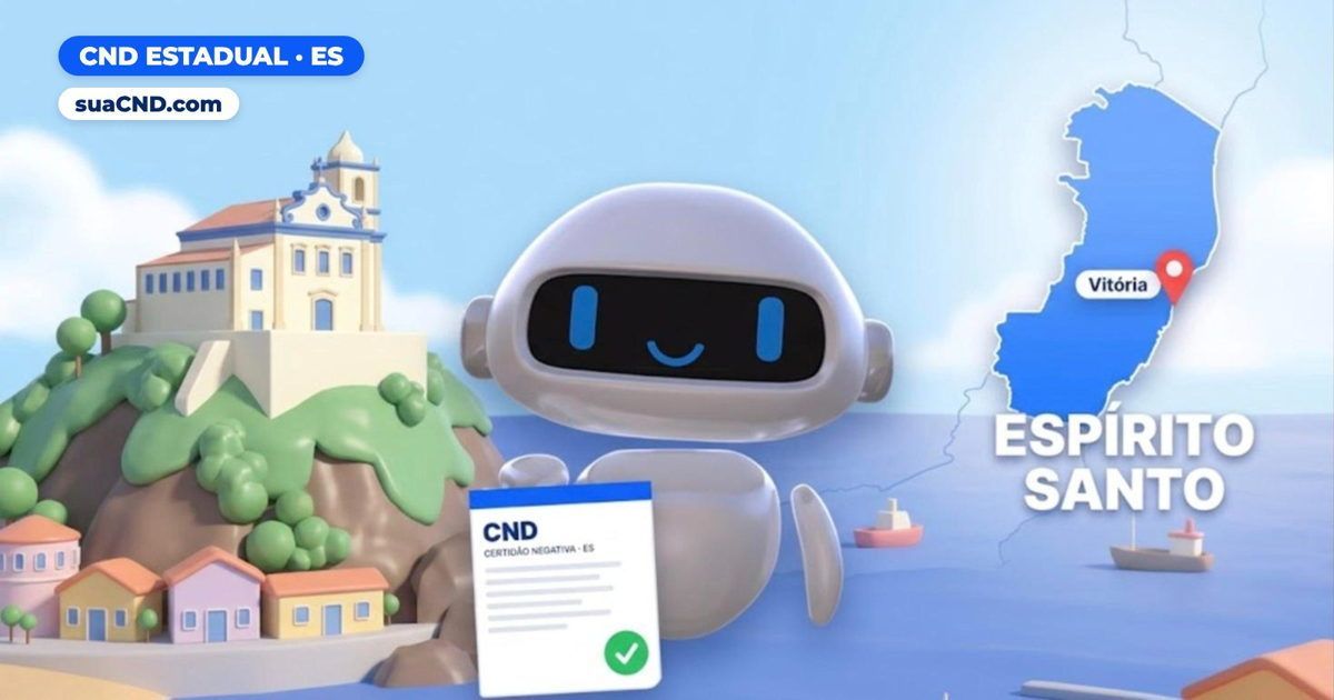 Mascote da suaCND com a CND estadual do Espírito Santo, o mapa do estado e o Convento da Penha