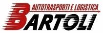 Logo di Bartoli Autotrasporti e Logistica con testo rosso, nero e grigio su sfondo bianco.
