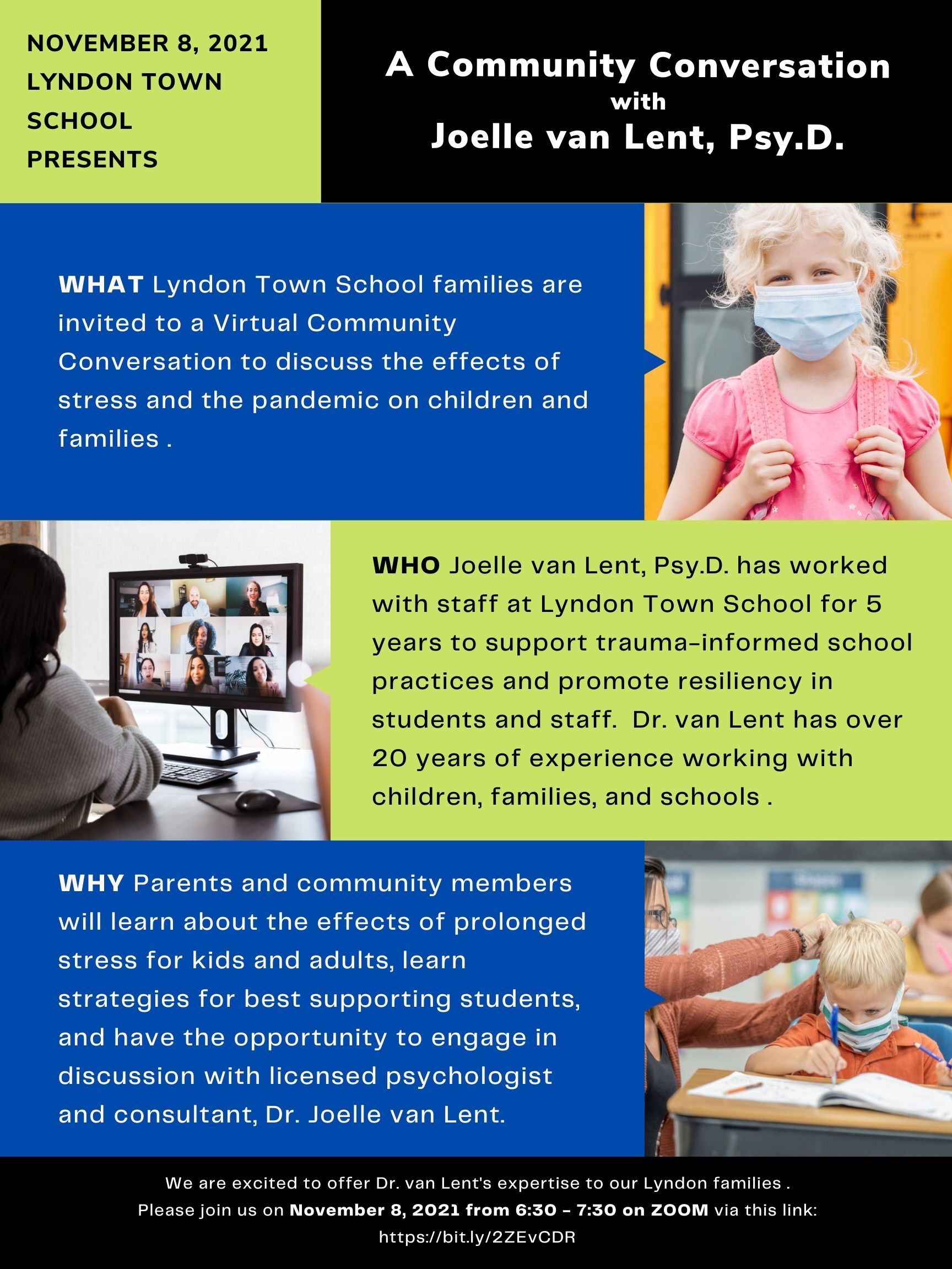 Virtual Community Conversation with resiliency expert Dr. Joelle van Lent