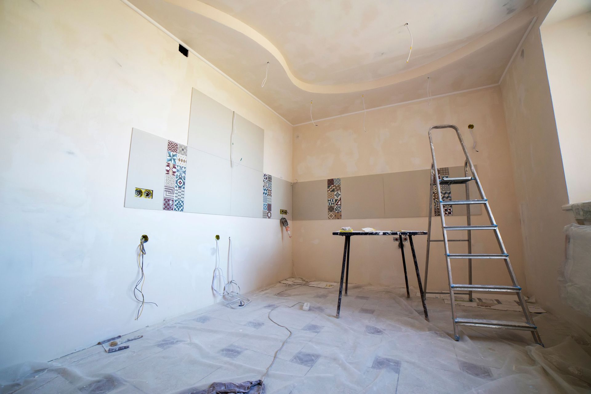 A room getting repainted