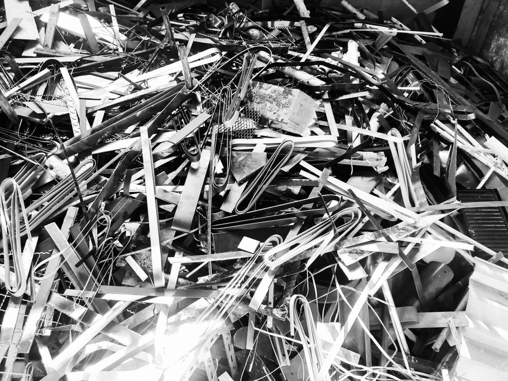 Pile of Metal Scrap, Including Wires and Strips, Likely for Recycling — Independent Scrap Metal Pty Ltd in Byron Bay, NSW