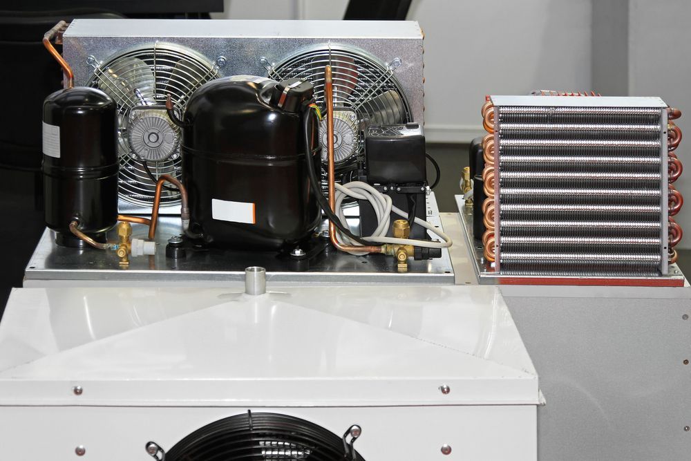 Refrigeration Unit With Compressor, Condenser Coil, and Fans — Independent Scrap Metal Pty Ltd in South Lismore, NSW