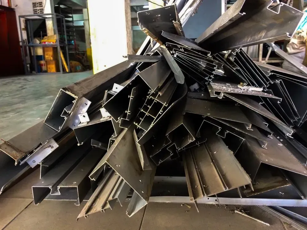 Pile of Scrap Metal, Possibly Aluminum, in an Industrial Setting — Independent Scrap Metal Pty Ltd in Lismore, NSW