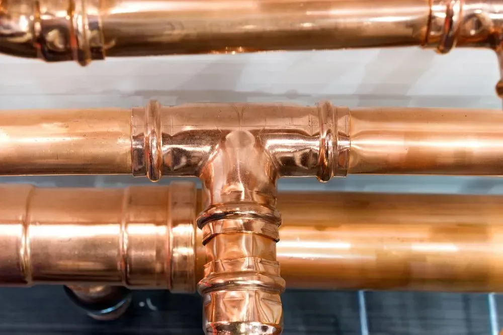 Copper Pipes and Fittings, Connected Together — Independent Scrap Metal Pty Ltd in Yamba, NSW