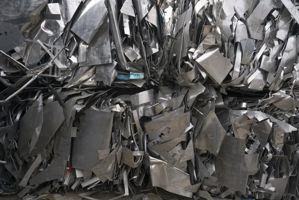 Pile of Compressed, Shredded Metal Scrap, Ready for Recycling — Independent Scrap Metal Pty Ltd in Byron Bay, NSW