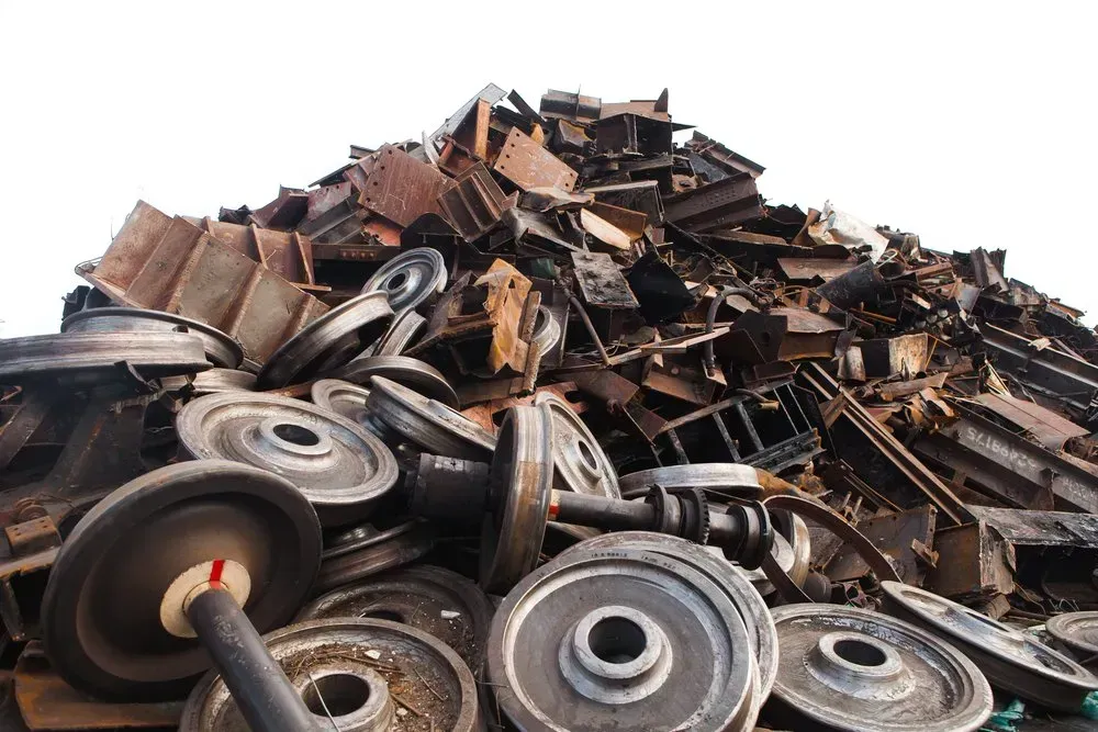 Pile of Scrap Metal, Including Wheels and Steel Beams — Independent Scrap Metal Pty Ltd in Kyogle, NSW
