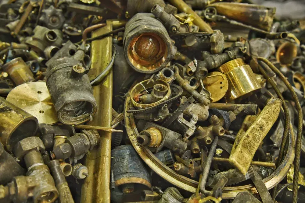Pile of Assorted Brass and Copper Scrap Metal — Independent Scrap Metal Pty Ltd in Tenterfield, NSW