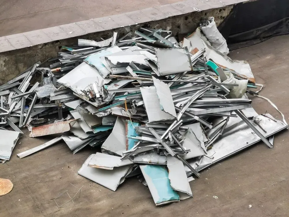 Pile of Construction Debris Including Metal Studs and Drywall — Independent Scrap Metal Pty Ltd in South Lismore, NSW