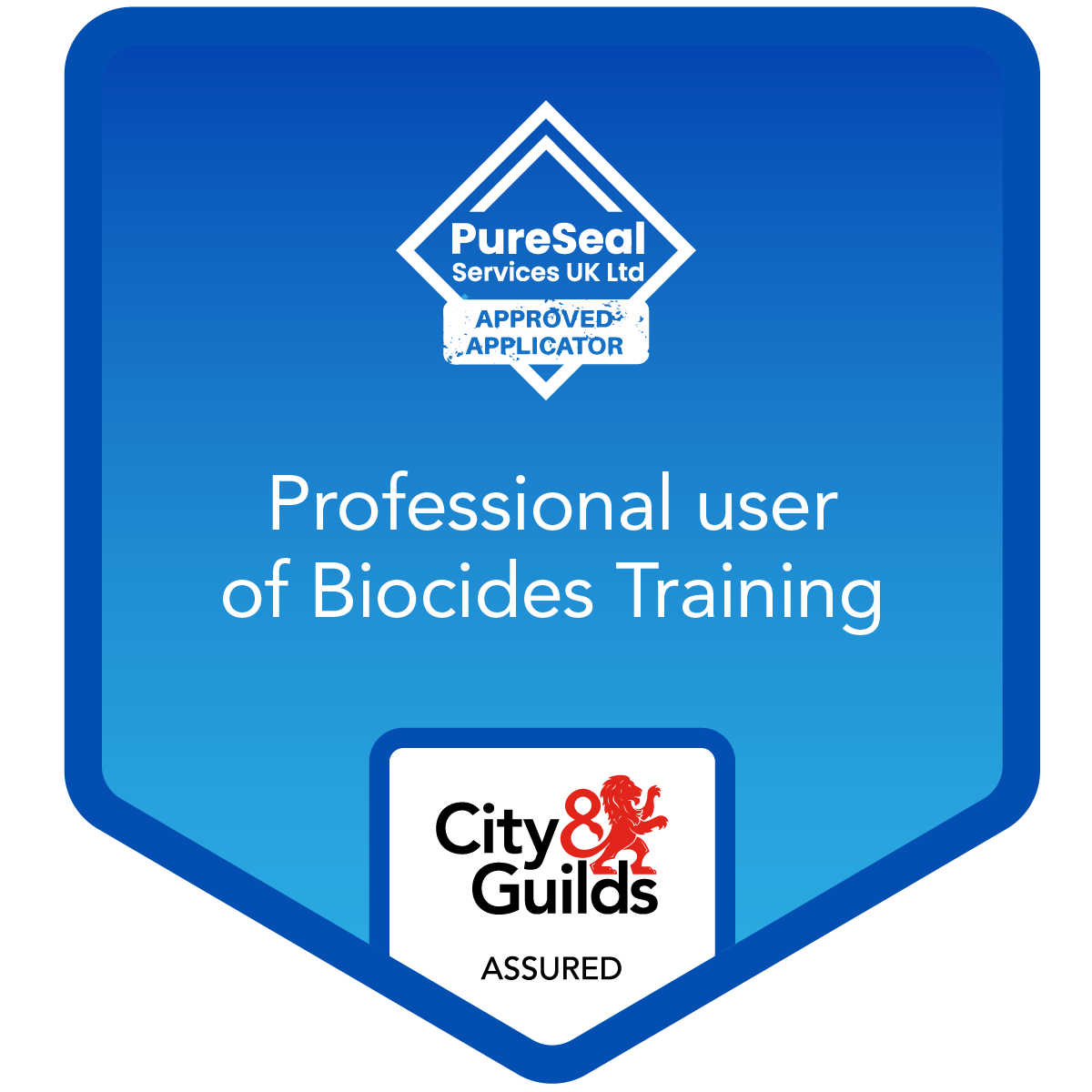 PureSeal Services UK Approved Applicator Logo - Professional User of Biocides Training