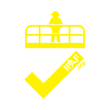 IPAF Approved Operator Tick Yellow