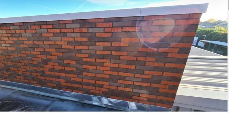 Wall after Graffiti has been removed with ThermaTech Steam Cleaner