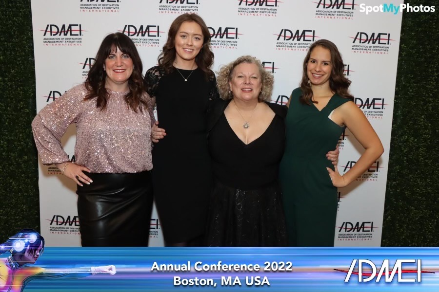 A group of women posing for a picture at an annual conference