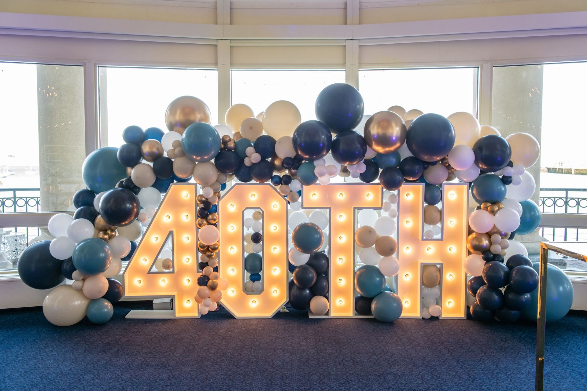 Marquee letters spell