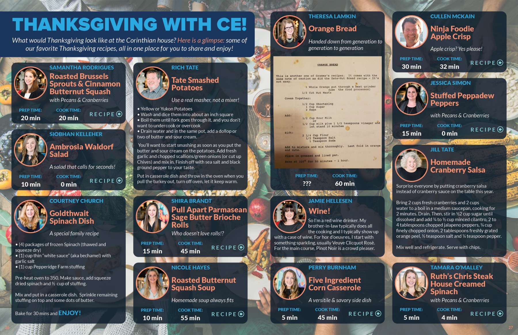 A poster that says thanksgiving with ce on it