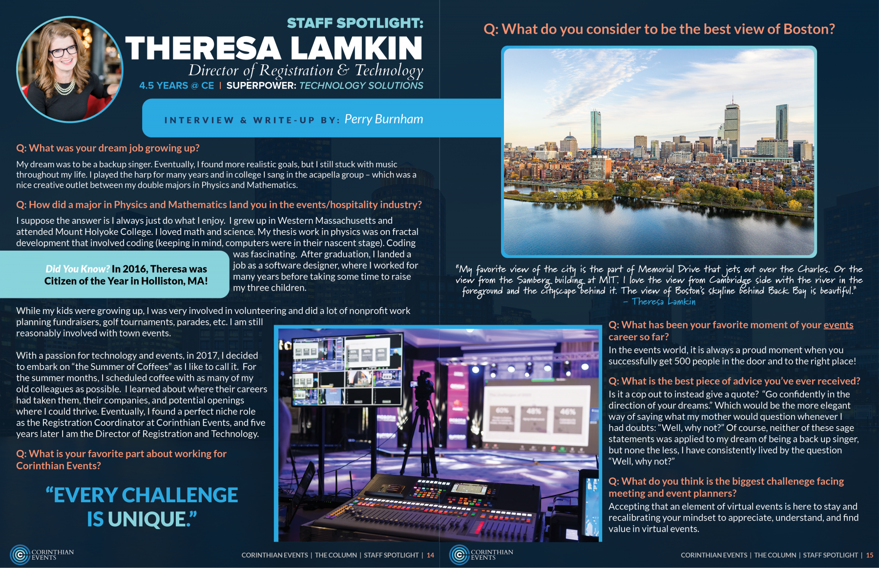 A flyer for theresa lamkin says